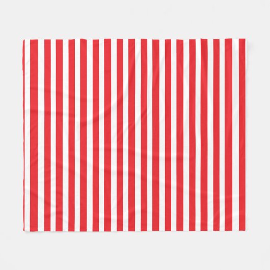Couverture Polaire Bande blanche et rouge (Devant (Horizontal))