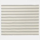 Couverture Polaire Bande de bonbons beige (Devant (Horizontal))