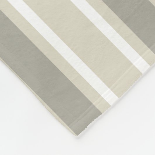 Couverture Polaire Bande de bonbons beige (Coin)
