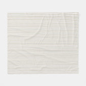 Couverture Polaire Bande de cueillette beige et blanche (Devant (Horizontal))