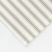 Couverture Polaire Bande de cueillette beige et blanche (Coin)