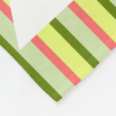 Couverture Polaire Bande de pastèque classique (Coin)