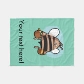 Couverture Polaire Bande dessinée d'abeille (Devant (Horizontal))