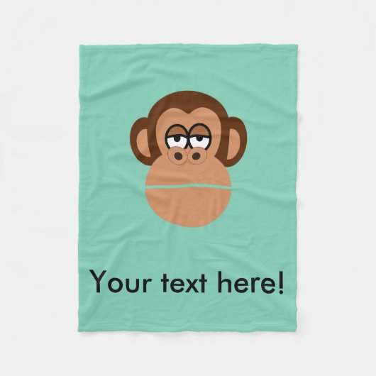 Couverture Polaire Bande dessinée de chimpanzé (Devant)