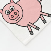 Couverture Polaire Bande dessinée rose de porc (Coin)