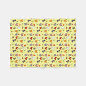 Couverture Polaire Bande dessinée sans couture mignonne de motif de (Devant (Horizontal))