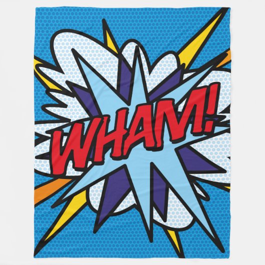 Couverture Polaire Bande dessinée typographique cool moderne fun WHAM (Devant)