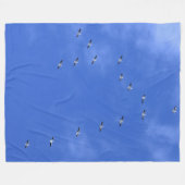 Couverture Polaire Bande d'oiseaux (Devant (Horizontal))