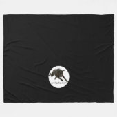 Couverture Polaire bande-molleton de musique de chien (Devant (Horizontal))