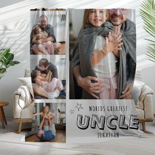 Couverture Polaire Bande photo tendance du meilleur oncle du monde