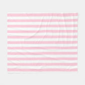 Couverture Polaire Bande rose et blanche (Devant (Horizontal))