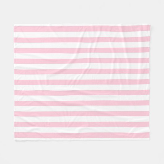Couverture Polaire Bande rose et blanche (Devant (Horizontal))