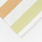 Couverture Polaire Bandes automnales jaunes oranges rouges automnales (Coin)