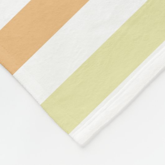 Couverture Polaire Bandes automnales jaunes oranges rouges automnales (Coin)