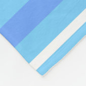 Couverture Polaire Bandes bleu ciel (Coin)