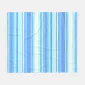 Couverture Polaire Bandes bleu ciel (Devant (Horizontal))