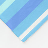 Couverture Polaire Bandes bleu ciel (Coin)