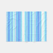 Couverture Polaire Bandes bleu ciel (Devant (Horizontal))