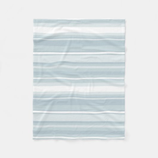 Couverture Polaire Bandes bleu glace (Devant)