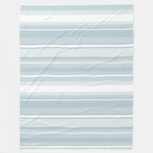 Couverture Polaire Bandes bleu glace (Devant)