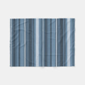 Couverture Polaire Bandes bleu gris (Devant (Horizontal))
