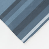 Couverture Polaire Bandes bleu gris (Coin)