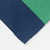 Couverture Polaire Bandes bleues et vertes (Coin)