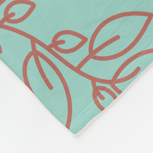 Couverture Polaire Bandes botaniques rustiques (Coin)