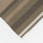 Couverture Polaire Bandes Brown (Coin)