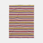 Couverture Polaire Bandes chaudes et colorées (Devant)