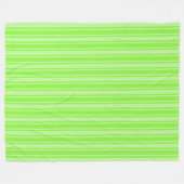 Couverture Polaire Bandes de bonbons vert citron (Devant (Horizontal))
