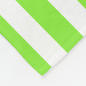 Couverture Polaire Bandes de bonbons vert et blanc de chaux (Coin)