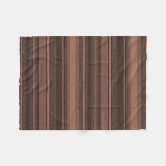 Couverture Polaire Bandes de chocolat (Devant (Horizontal))