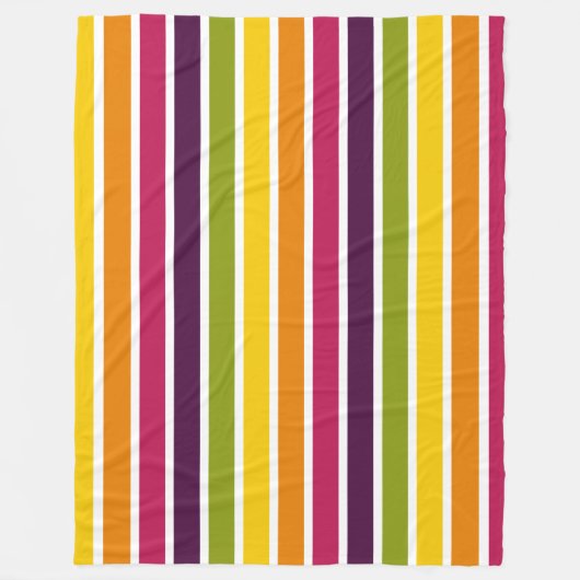 Couverture Polaire Bandes de couleurs 03 (Devant)