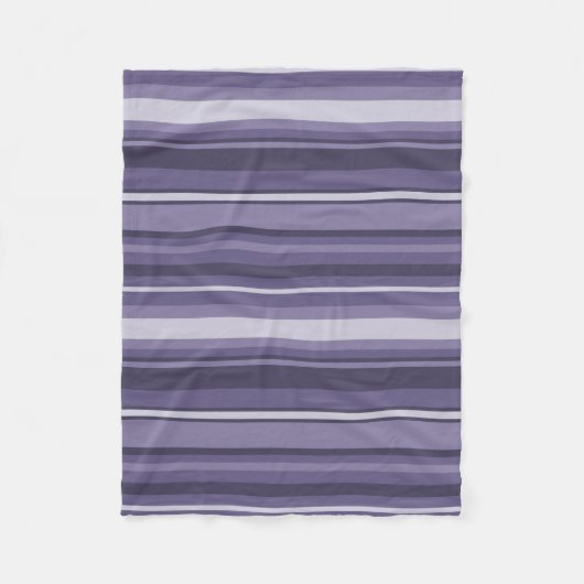 Couverture Polaire Bandes de cuir violet (Devant)
