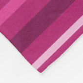 Couverture Polaire Bandes de Fuschia (Coin)