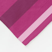 Couverture Polaire Bandes de Fuschia (Coin)