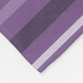 Couverture Polaire Bandes de lavande (Coin)