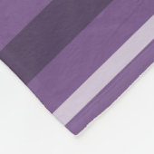 Couverture Polaire Bandes de lavande (Coin)
