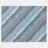 Couverture Polaire Bandes de notes de musique (Devant (Horizontal))