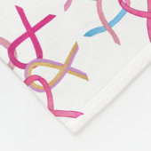 Couverture Polaire Bandes de sensibilisation aux cancers du sein Ruba (Coin)