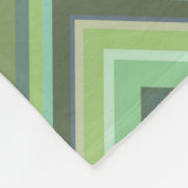 Couverture Polaire Bandes de zigzag vert olive (Coin)