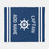 Couverture Polaire Bandes des capitaines de bateaux à roue marine (Devant (Horizontal))