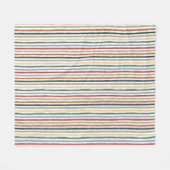 Couverture Polaire Bandes dessinées à la main dans des couleurs d'ins (Devant (Horizontal))