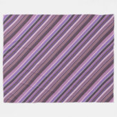Couverture Polaire Bandes diagonales mauves (Devant (Horizontal))