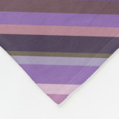 Couverture Polaire Bandes diagonales mauves (Coin)