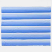 Couverture Polaire Bandes d'ombre bleues (Devant (Horizontal))