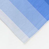 Couverture Polaire Bandes d'ombre bleues (Coin)