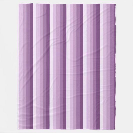 Couverture Polaire Bandes d'ombre prune violette (Devant)