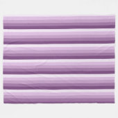 Couverture Polaire Bandes d'ombre prune violette (Devant (Horizontal))